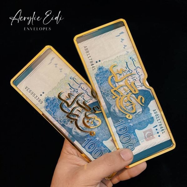 Acrylic Eidi Envelopes – Eid Mubarak Gift Envelopes