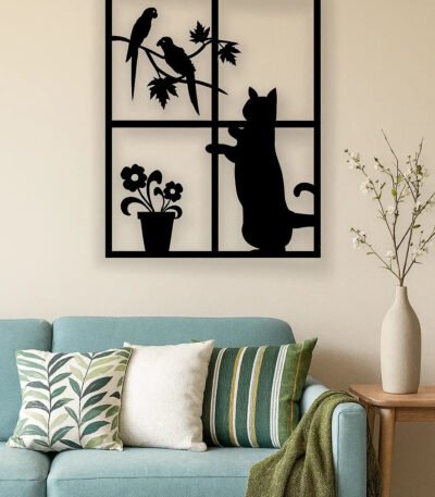 Curious Cat Wall Art