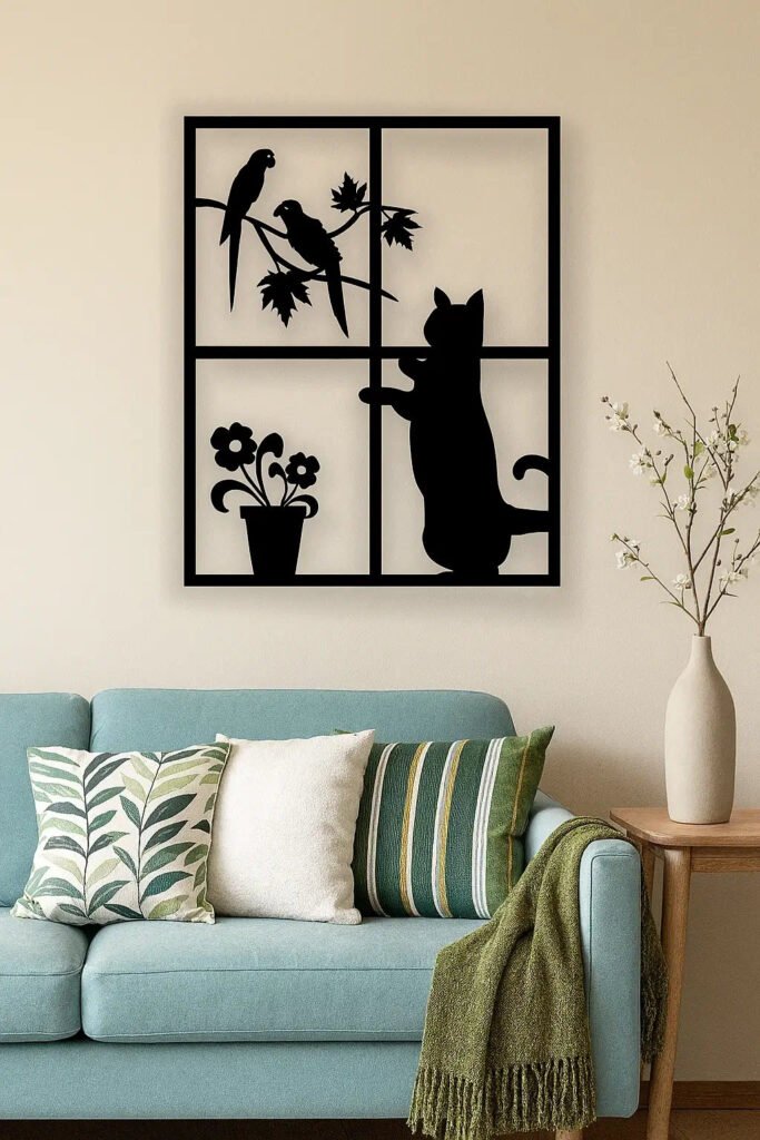 Curious Cat Wall Art